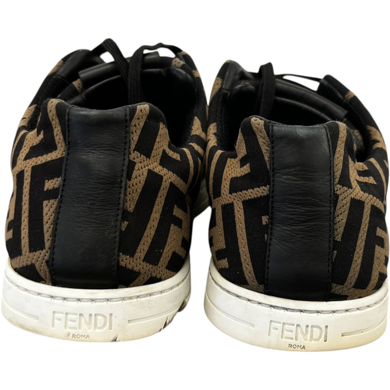 Men's FF Monogram Low Trainers Brown Size UK 8 / EU 42
