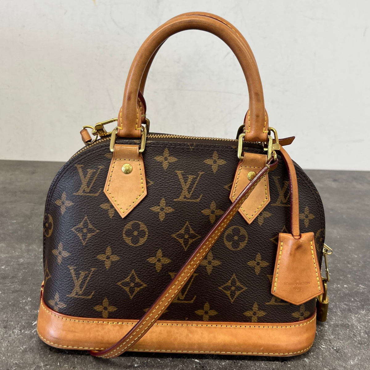 Women's Monogram Alma BB Handbag Brown - Photo 12