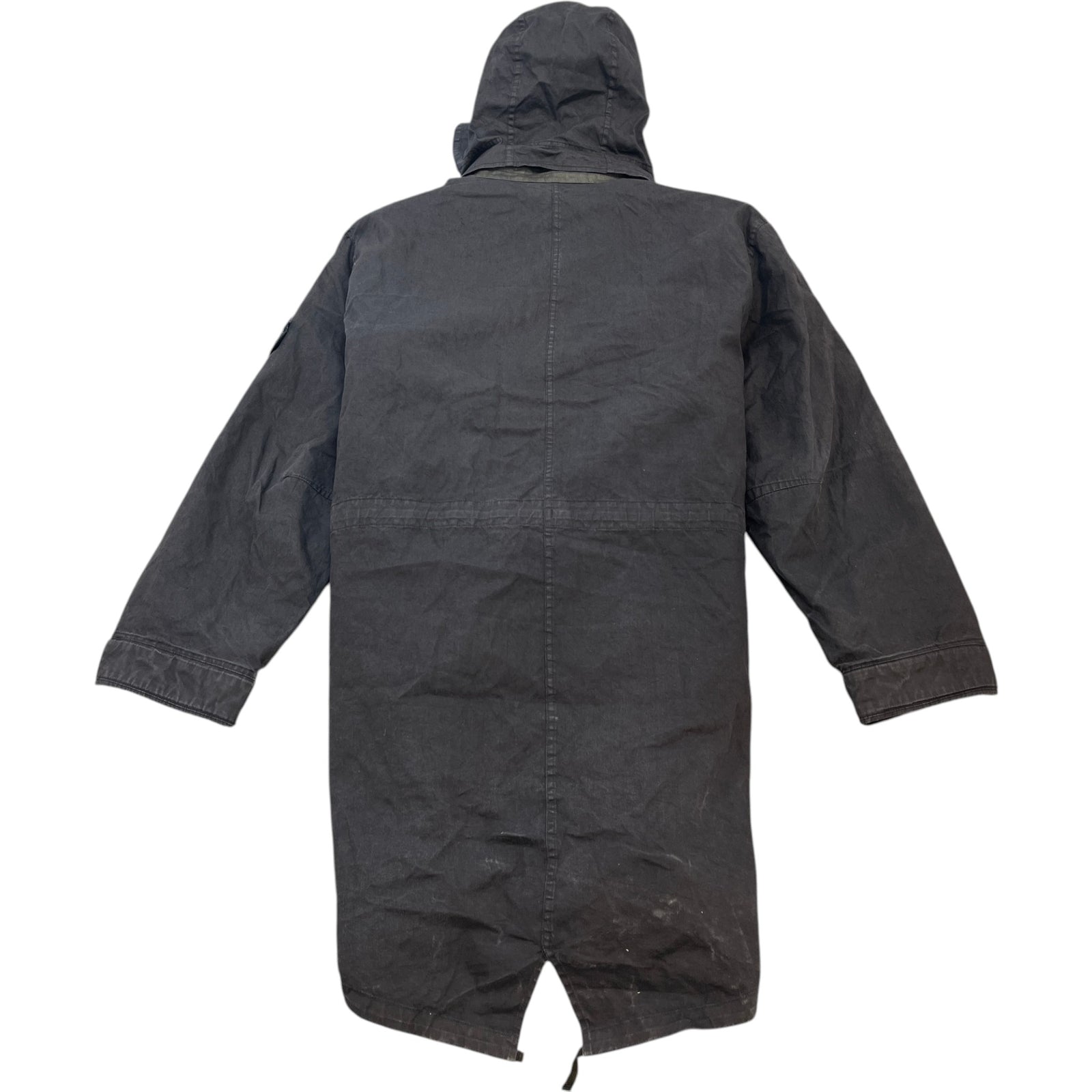 Men's Applique Logo Down Jacket Black Size XL - Photo 2