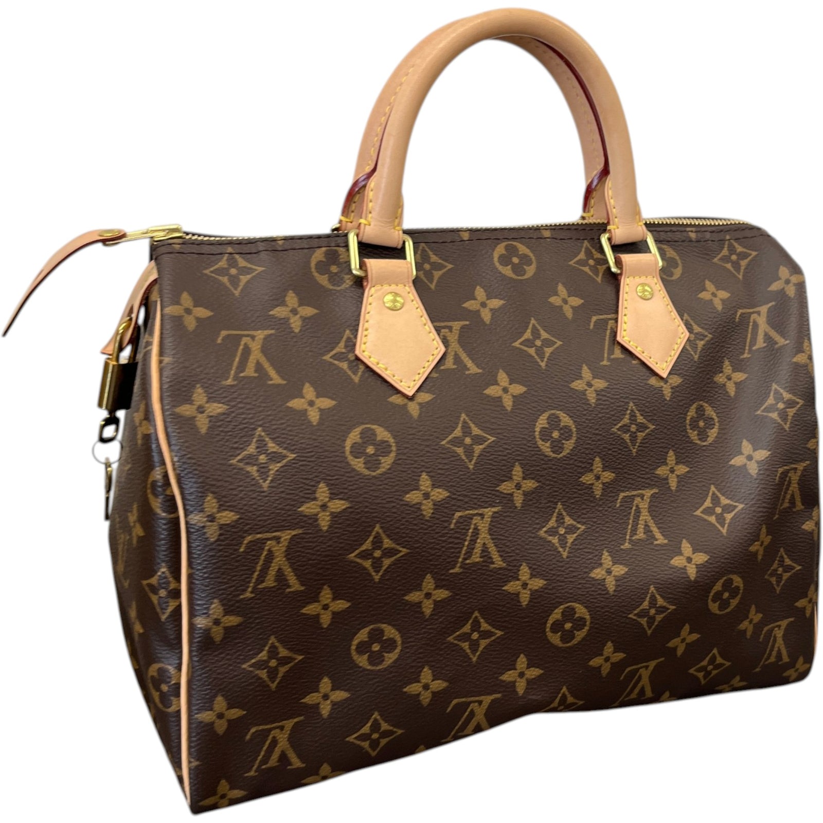 Women's Monogram Speedy 30 Bag Brown - Photo 9