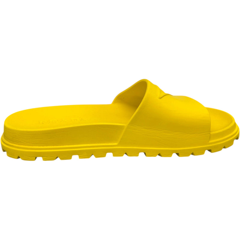 Men's EVA Triangle Logo Slides Yellow Size UK 11 / EU 45