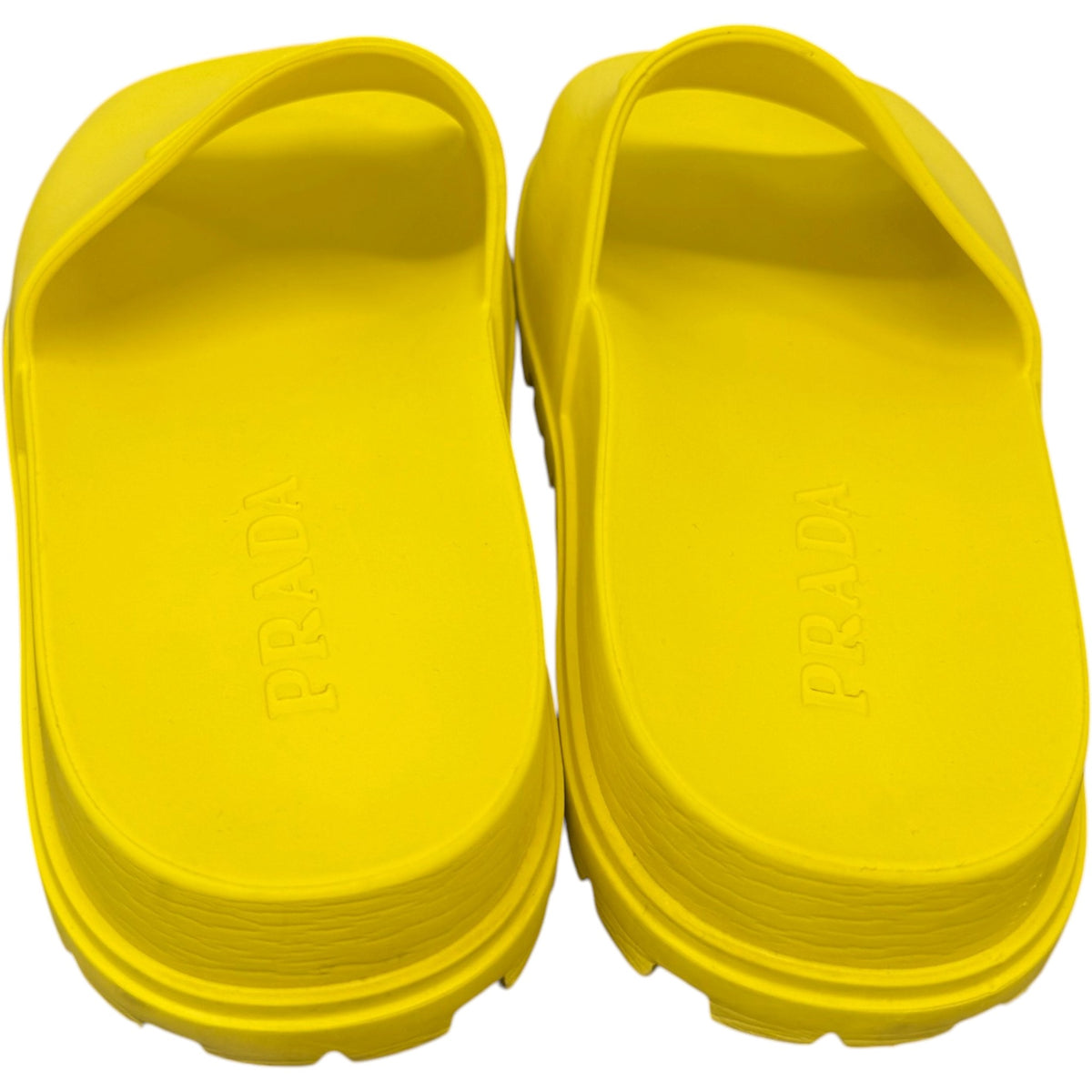 Men's EVA Triangle Logo Slides Yellow Size UK 11 / EU 45 - Photo 9