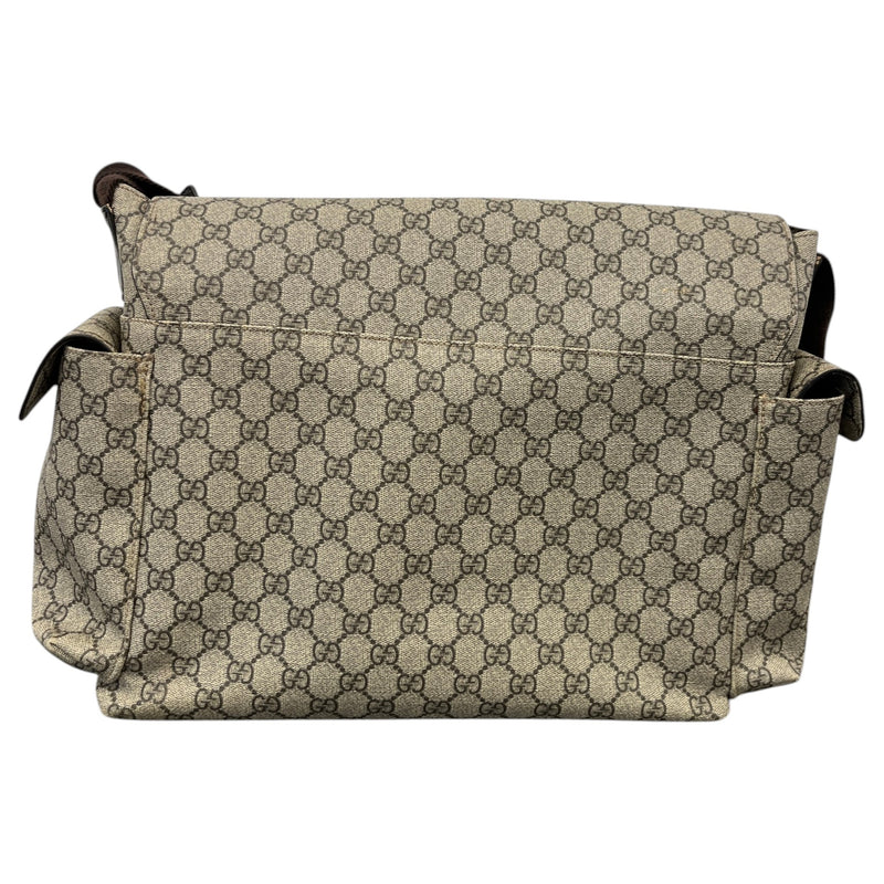 Men's GG Supreme Changing Baby Travel Bag Beige