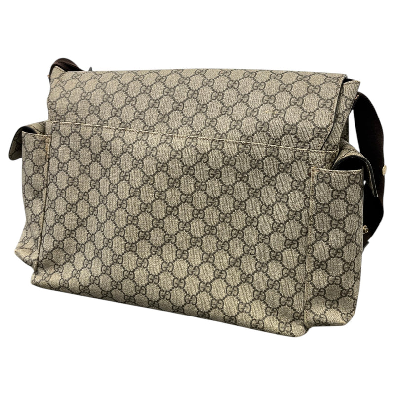 Men's GG Supreme Changing Baby Travel Bag Beige