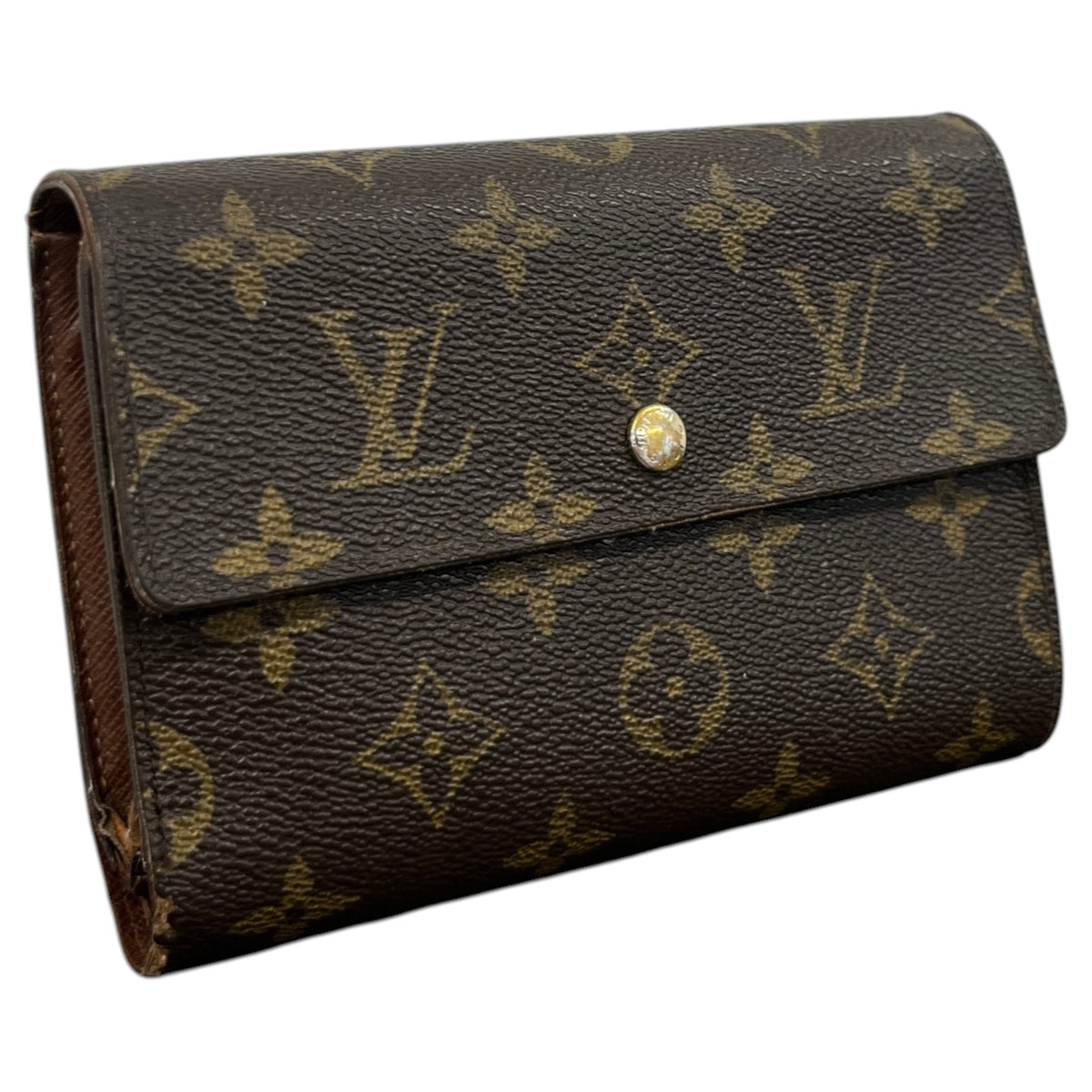Women's Monogram Porte Trésor Éui Papiers Purse Brown - Photo 3