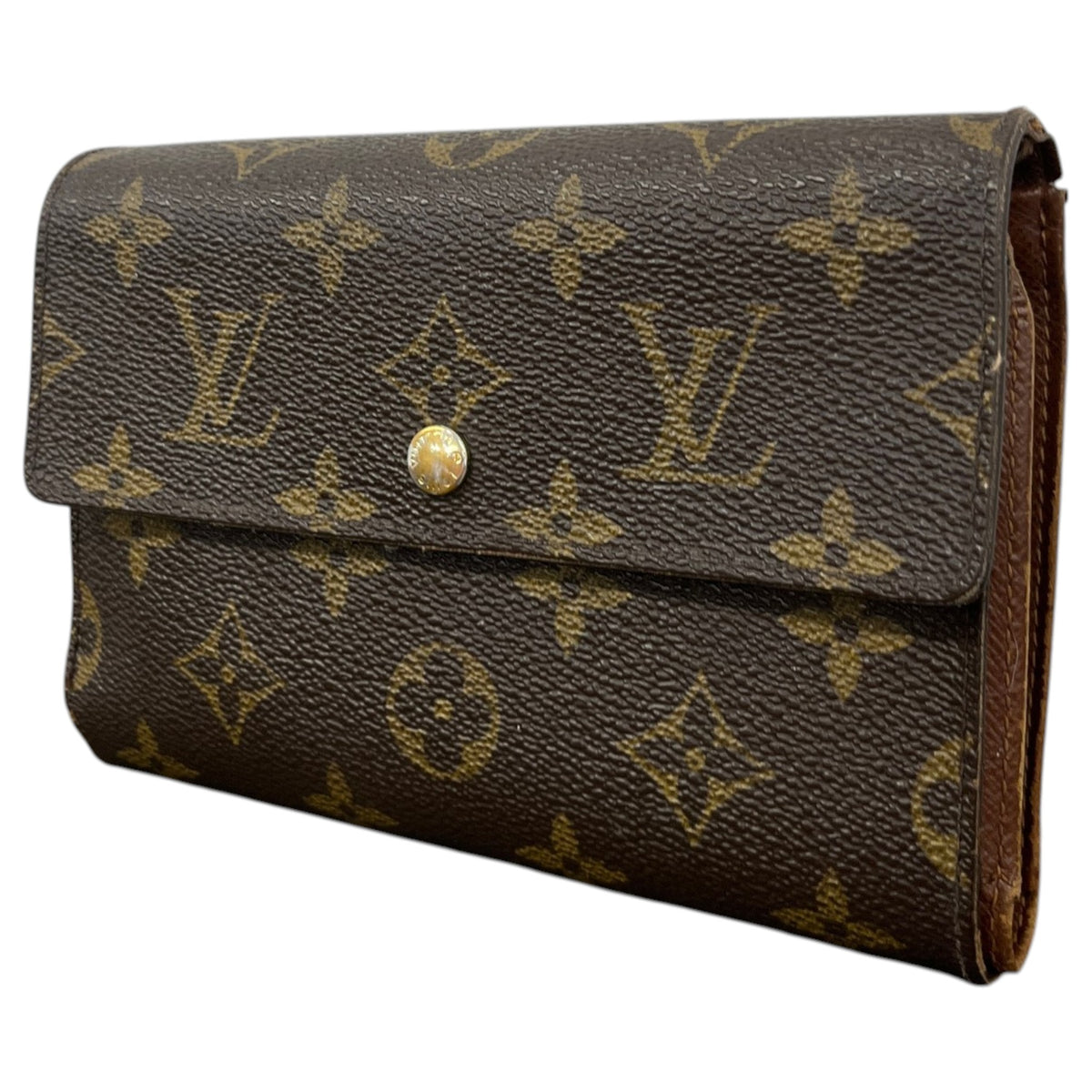 Women's Monogram Porte Trésor Éui Papiers Purse Brown - Photo 4