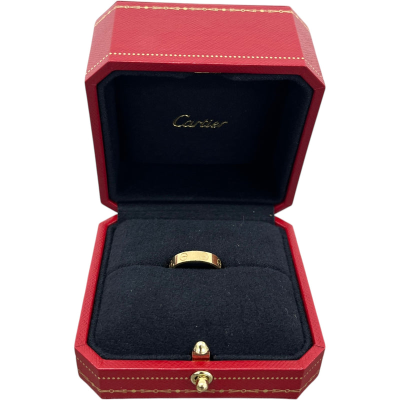 Women's Love Ring Small Model Size 48 Ring Gold Size I