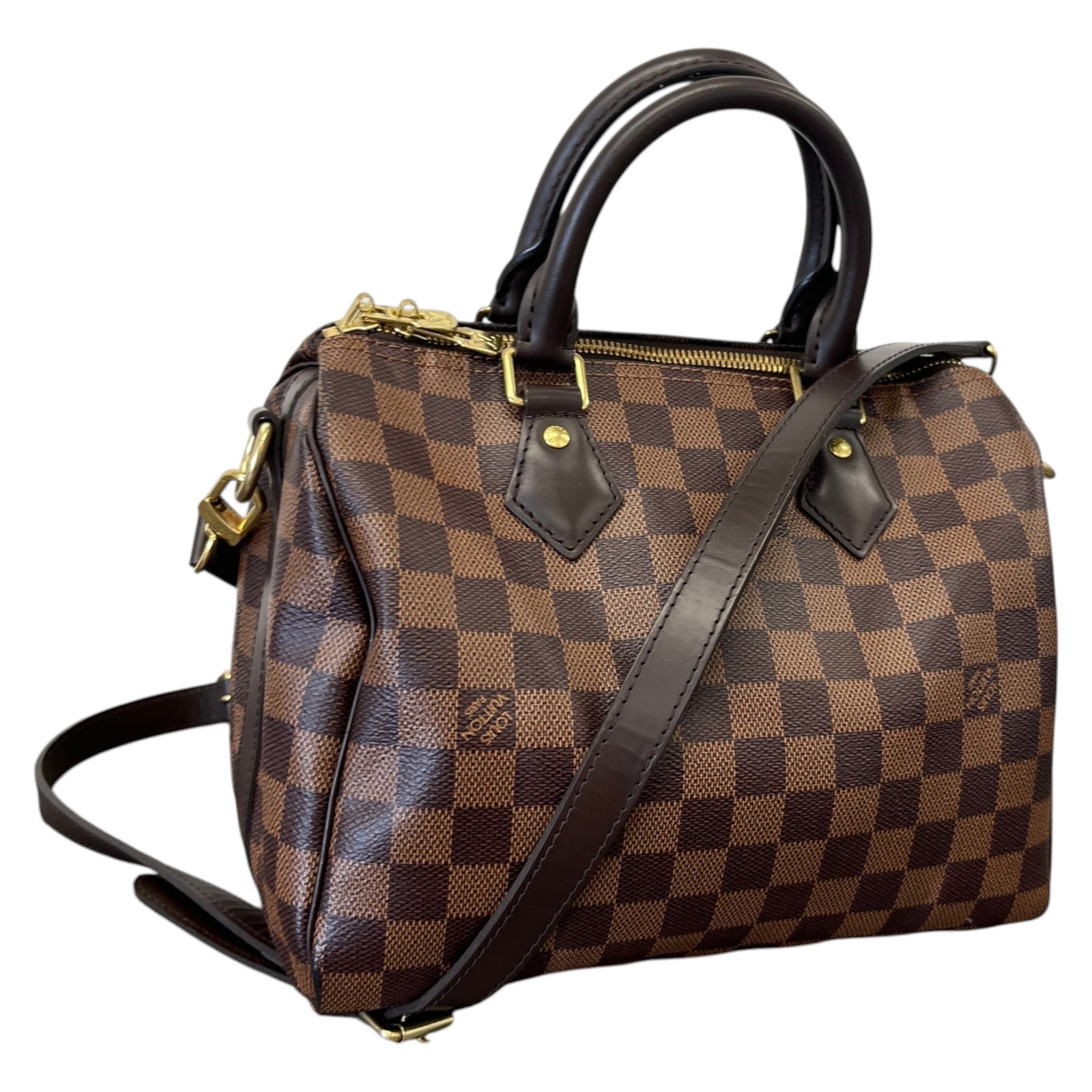 Women's Damier Ebene Speedy 25 Handbag Brown - Photo 4