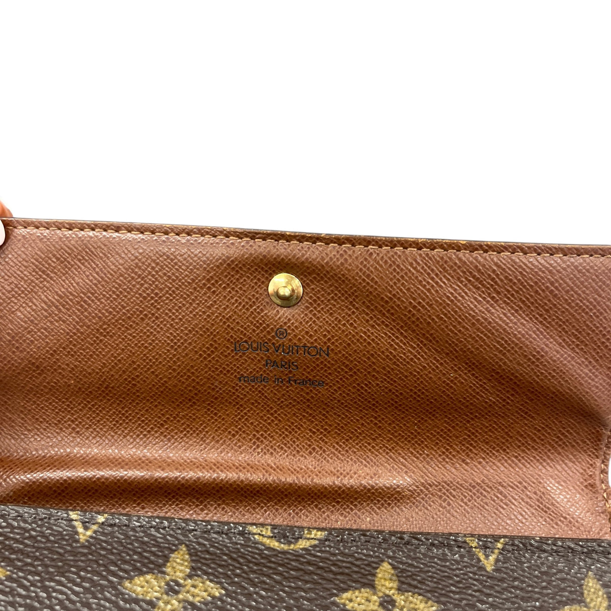 Women's Monogram Porte Trésor Éui Papiers Purse Brown - Photo 9