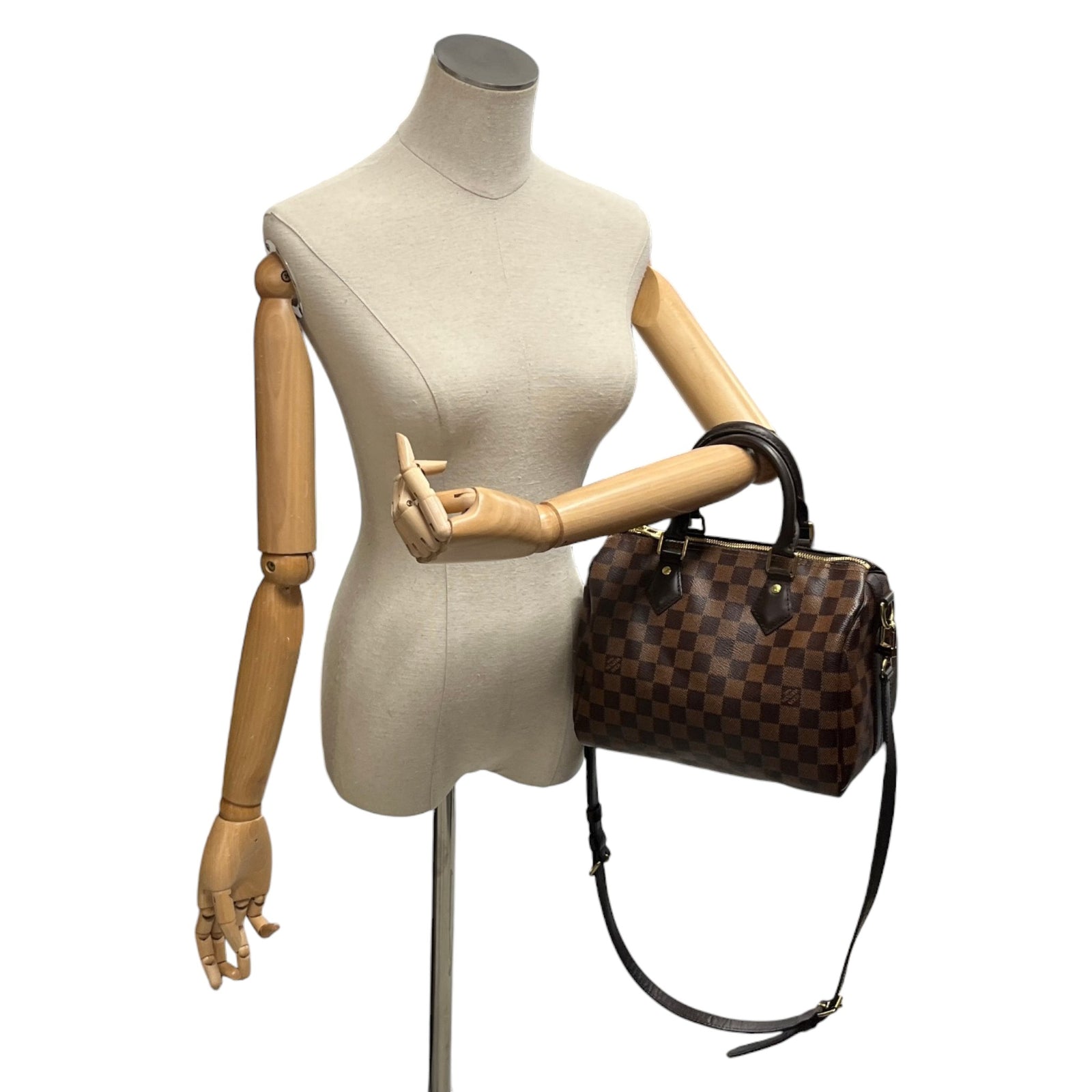 Women's Damier Ebene Speedy 25 Handbag Brown - Photo 2