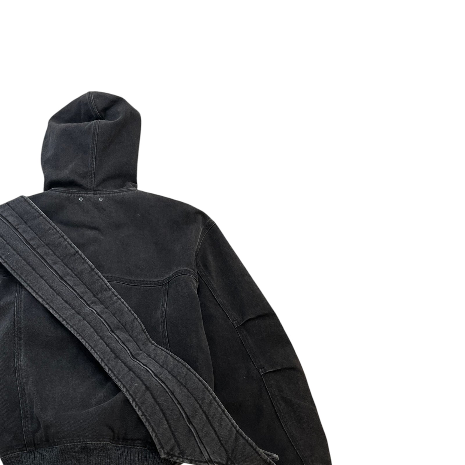 Men's Applique Detail Zip-Up Jacket Black Size XS - Photo 4