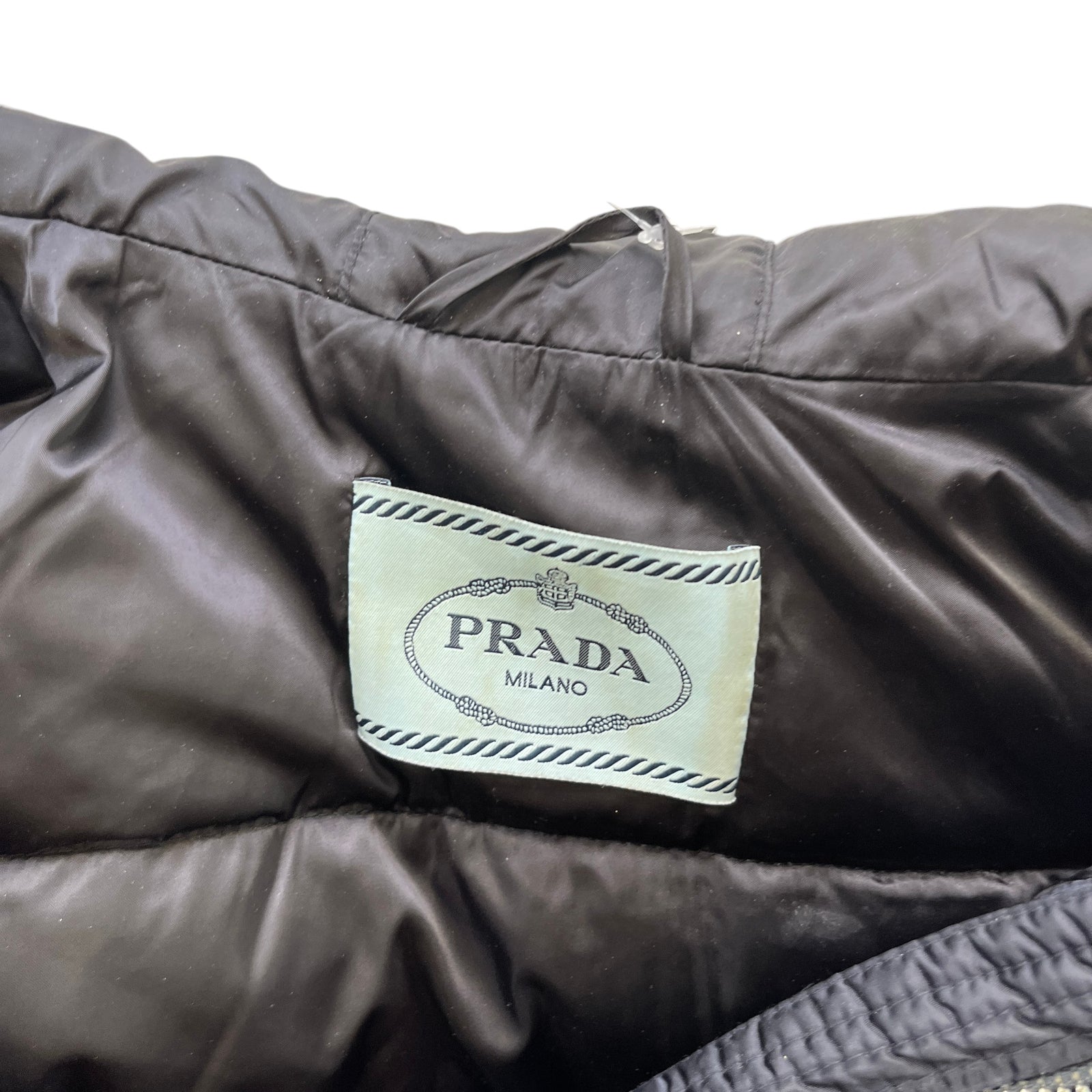Women's Plaque Logo Down Jacket Navy Size IT 40 / UK 8 - Photo 7
