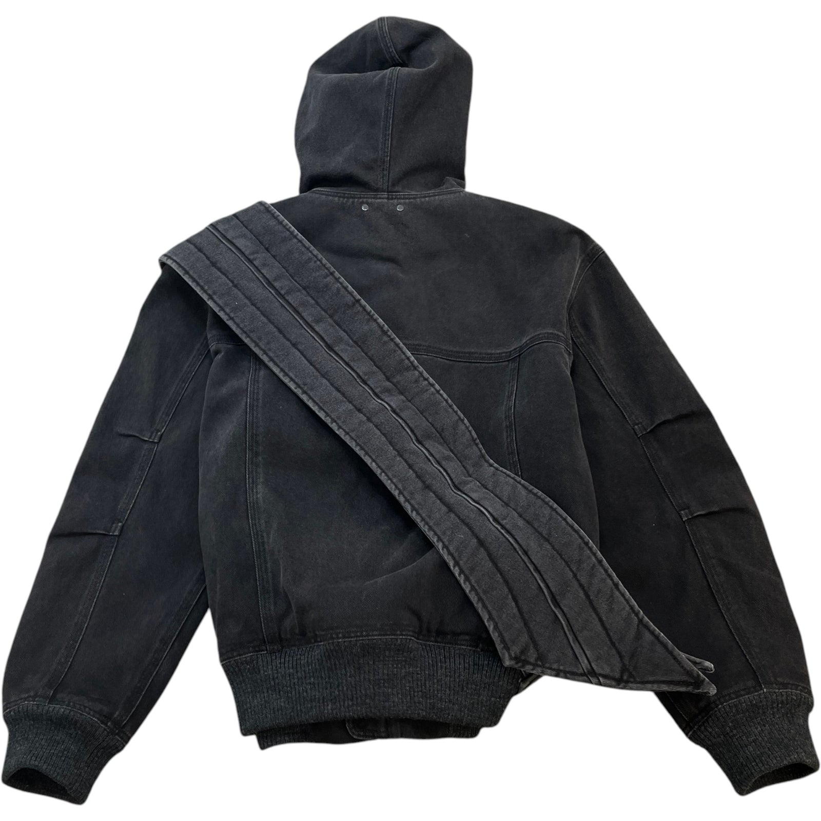 Men's Applique Detail Zip-Up Jacket Black Size XS - Photo 2
