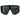Men's Oversized Visor Sunglasses Black