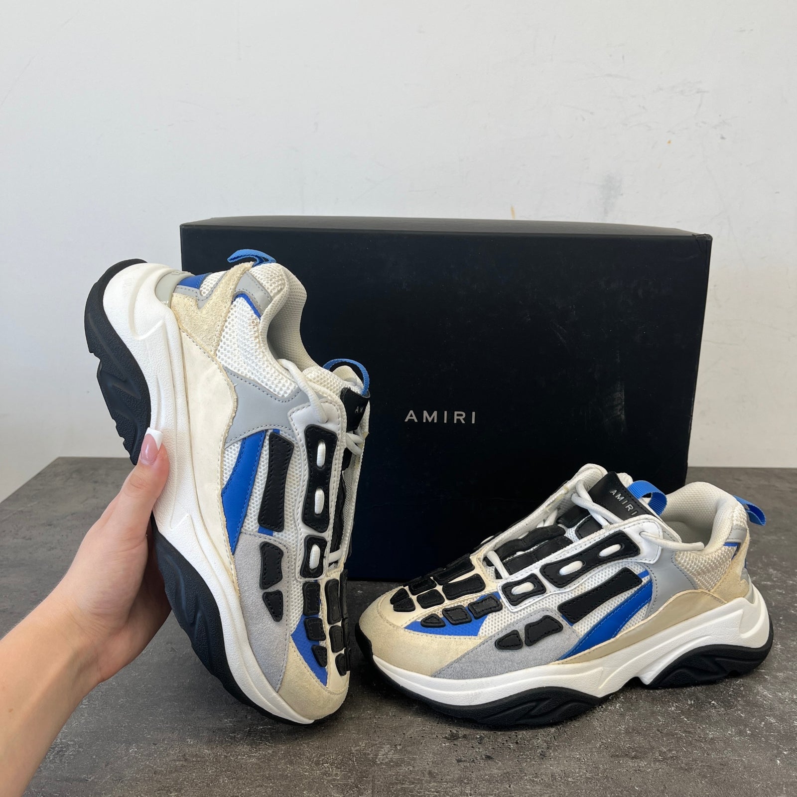 Men's Bone Runner Low Trainers Blue Size UK 8 / EU 42 - Photo 10