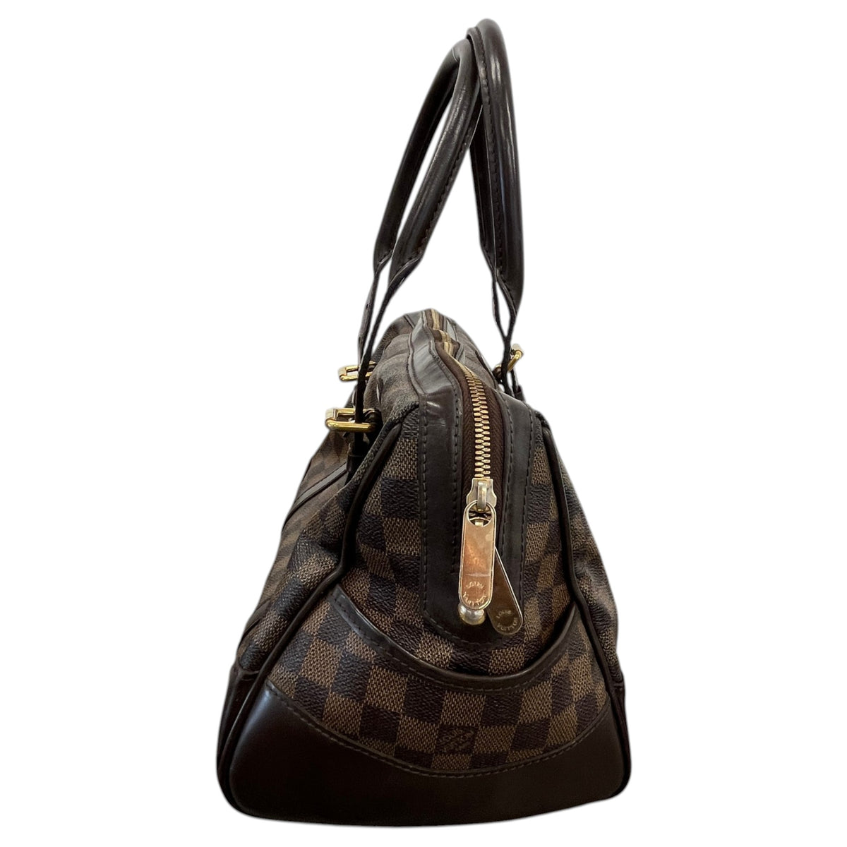 Women's Damier Ebene Berkeley Handbag Brown - Photo 6