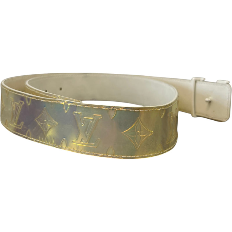 Men's Prism Ceinture Belt White Size Waist 36"