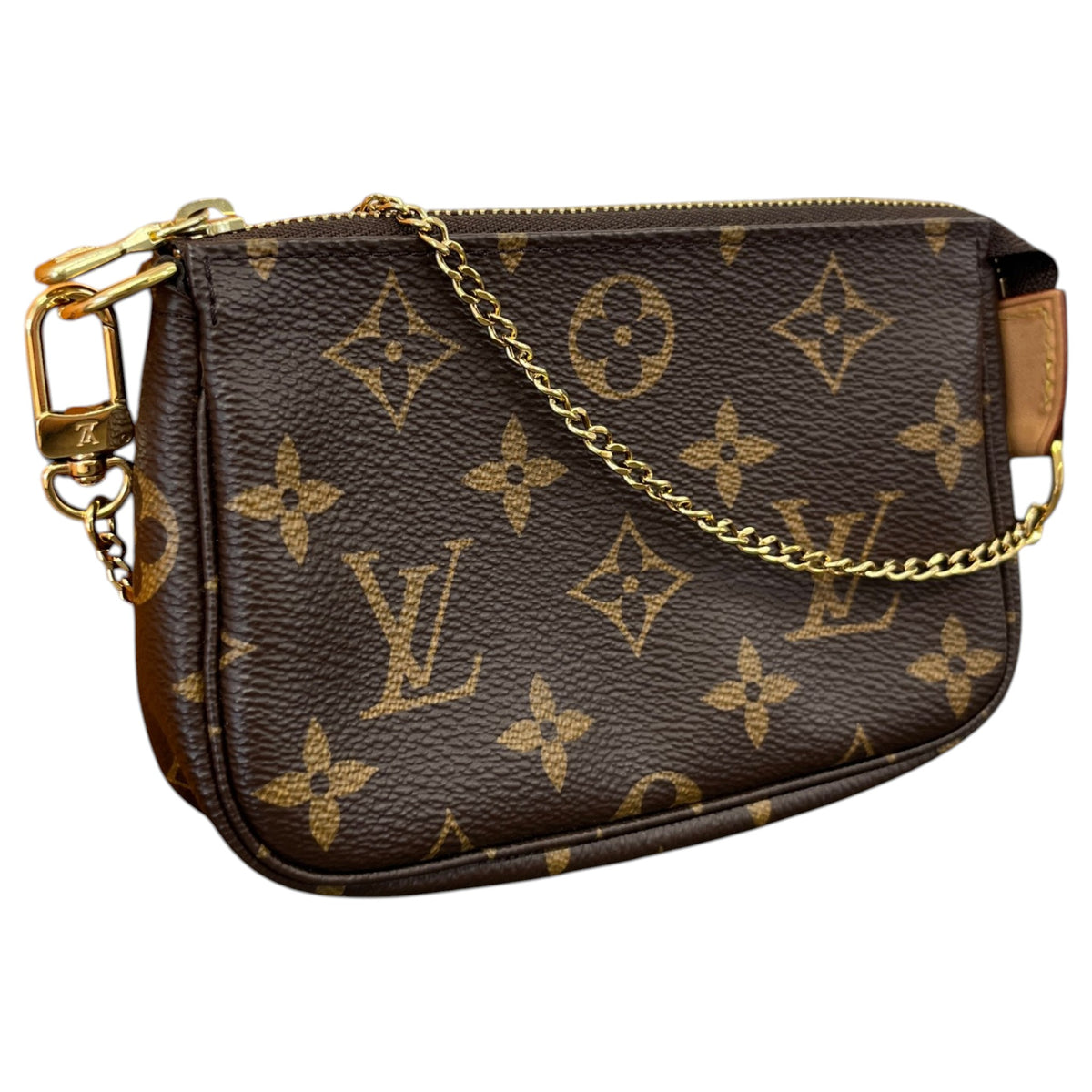 Women's Monogram Mini Pochette Accessories Handbag Brown - Photo 4
