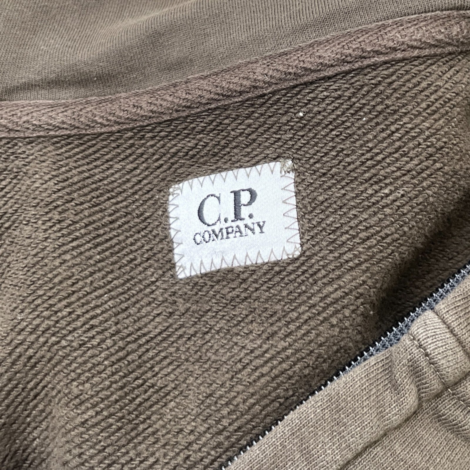 Men's Goggle Full-Zip Hoodie Khaki Size XL - Photo 7
