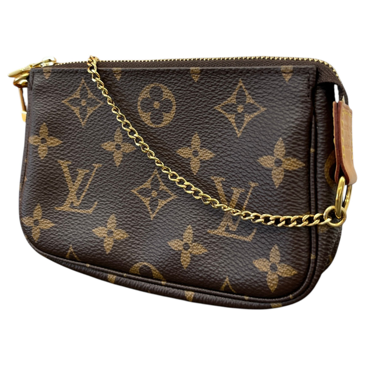 Women's Monogram Mini Pochette Accessories Handbag Brown - Photo 5