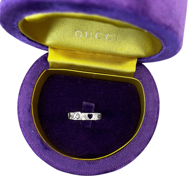 Women's Icon 18Ct White Gold Au 750 Ring Silver