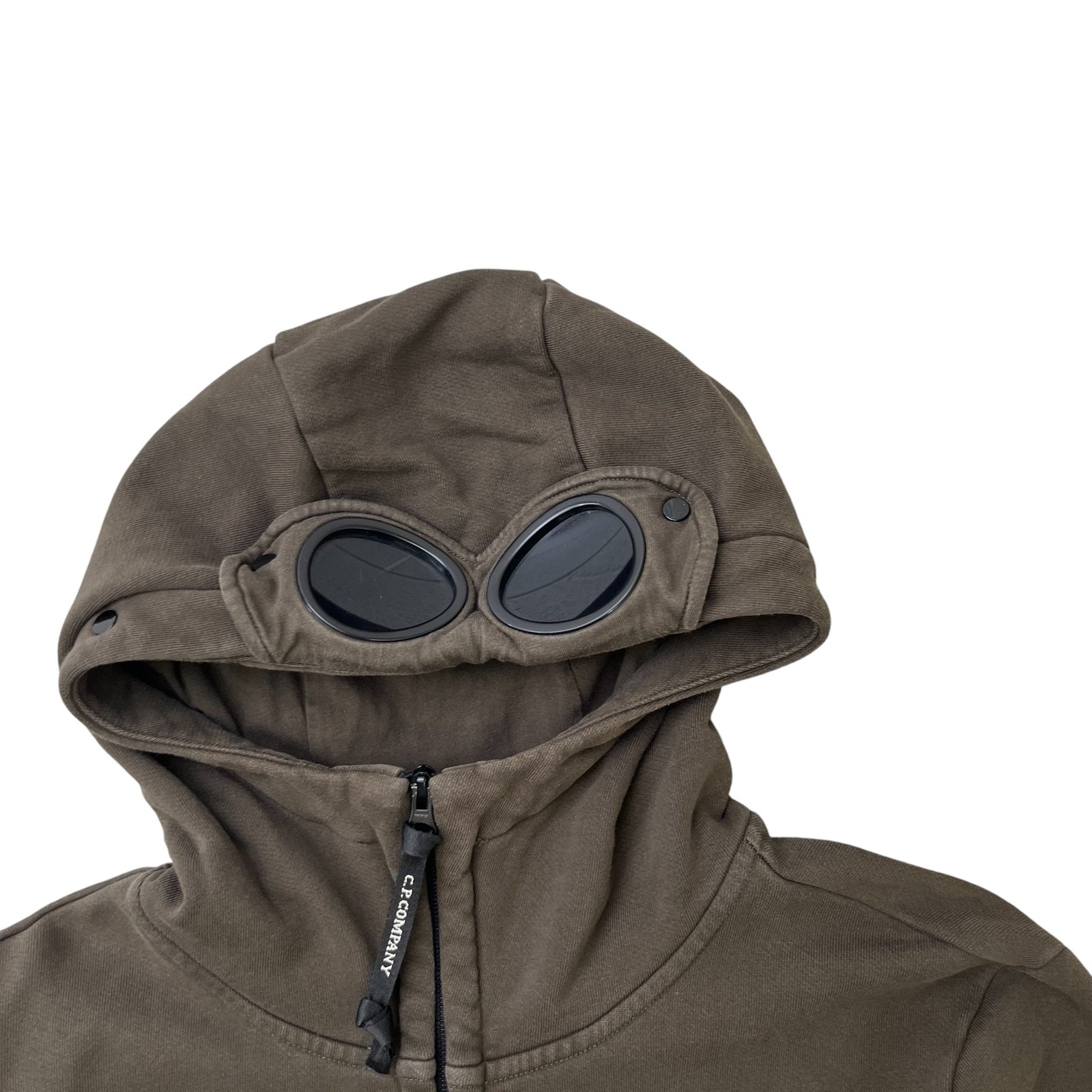 Men's Goggle Full-Zip Hoodie Khaki Size XL - Photo 5