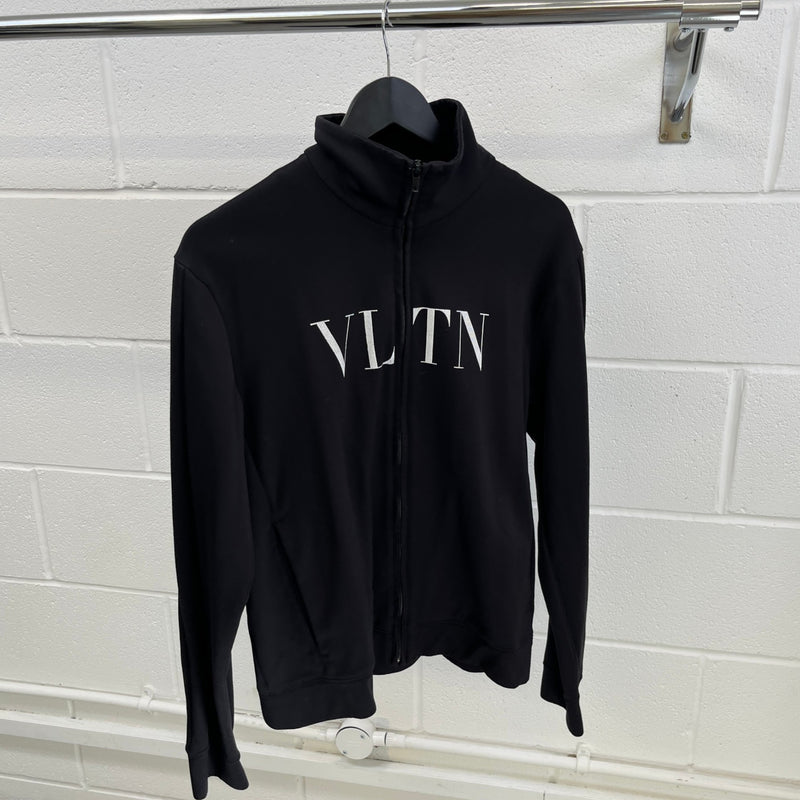 Men's Vltn Logo Track Jacket Black Size L