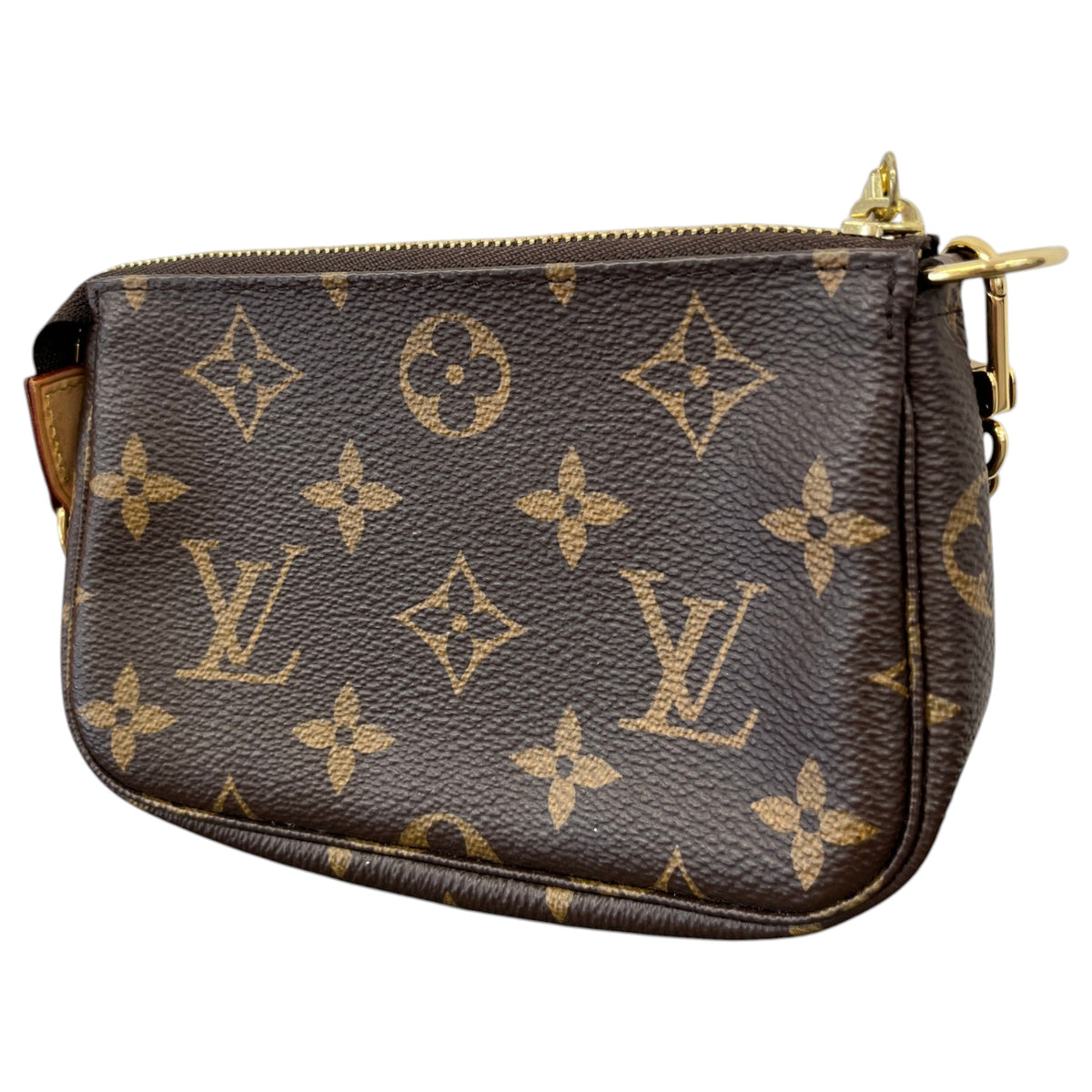 Women's Monogram Mini Pochette Accessories Handbag Brown - Photo 9