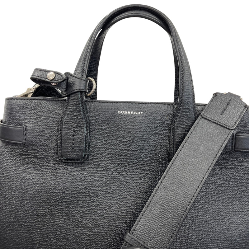 Women's Medium Banner Tote Handbag Black