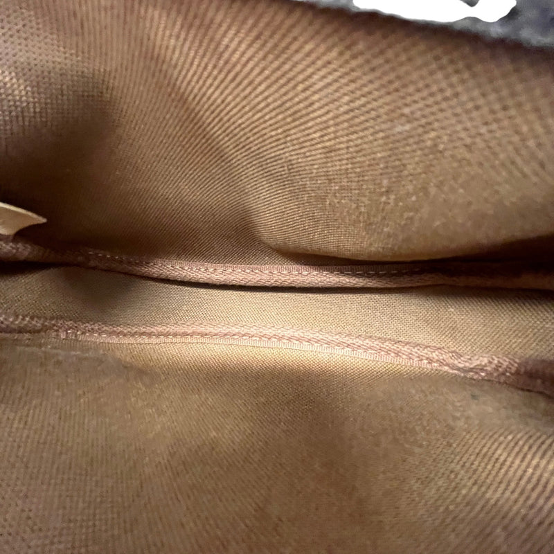 Women's Monogram Mini Pochette Accessories Handbag Brown