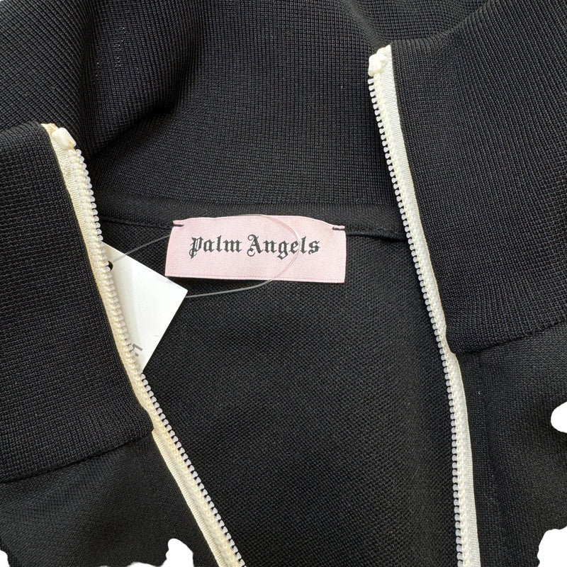 Men's Logo Print Track Jacket Black Size M