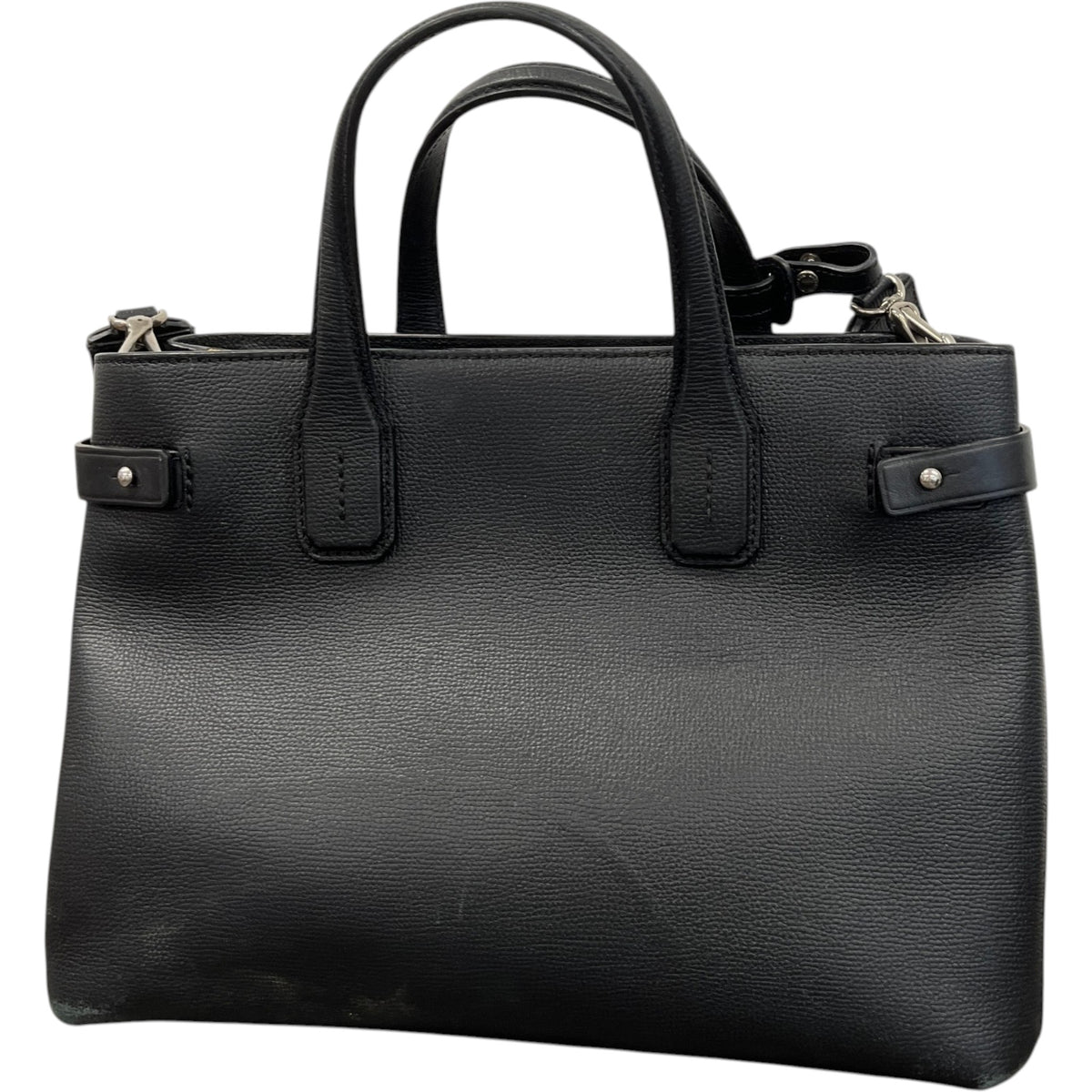 Women's Medium Banner Tote Handbag Black - Photo 9
