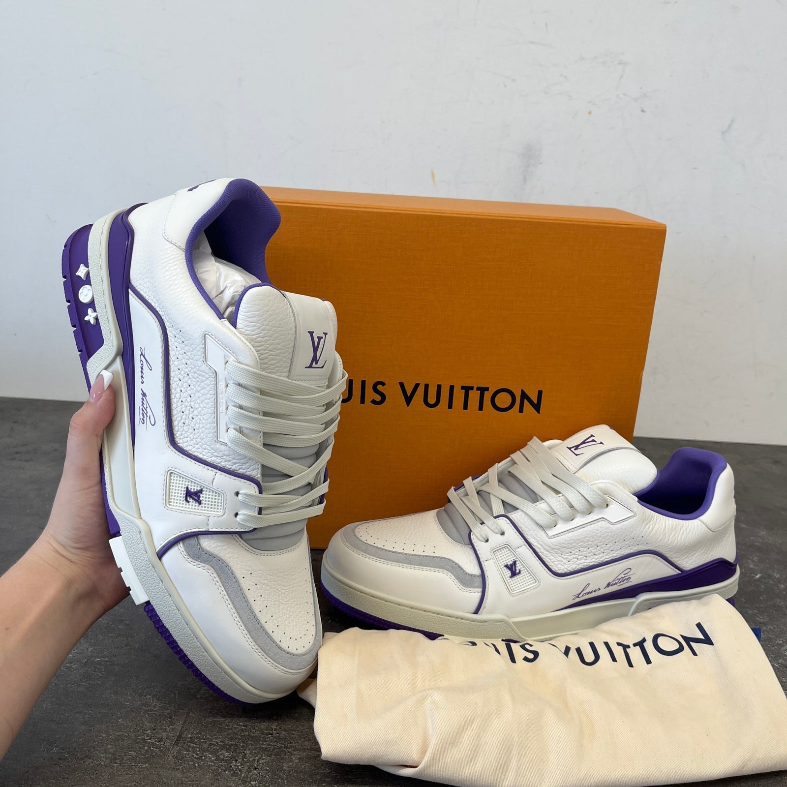 Men's LV Low Trainers White Size UK 10 / EU 44 - Photo 13