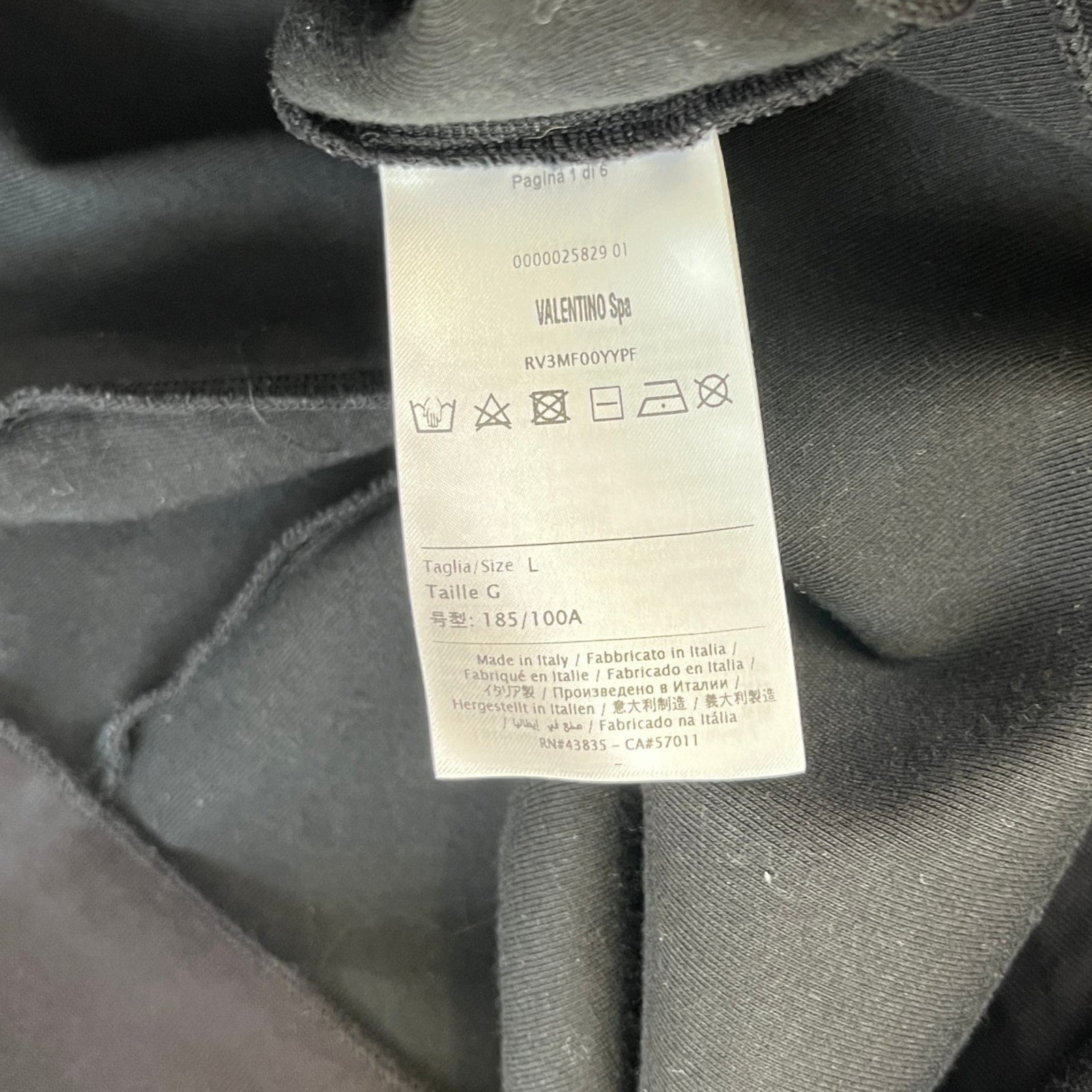 Men's Vltn Logo Track Jacket Black Size L - Photo 6