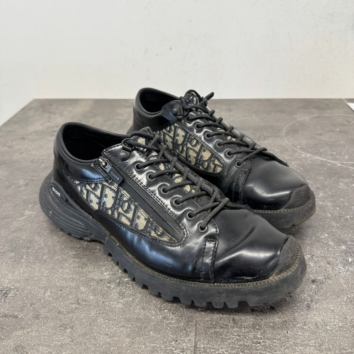 Men's Combat Derby Low Trainers Black Size UK 8 / EU 42 - Photo 11