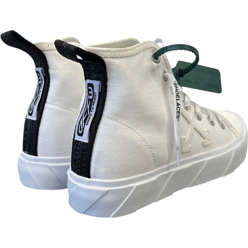 Men's Vulcanised High Trainers White Size EU 40 / UK 6