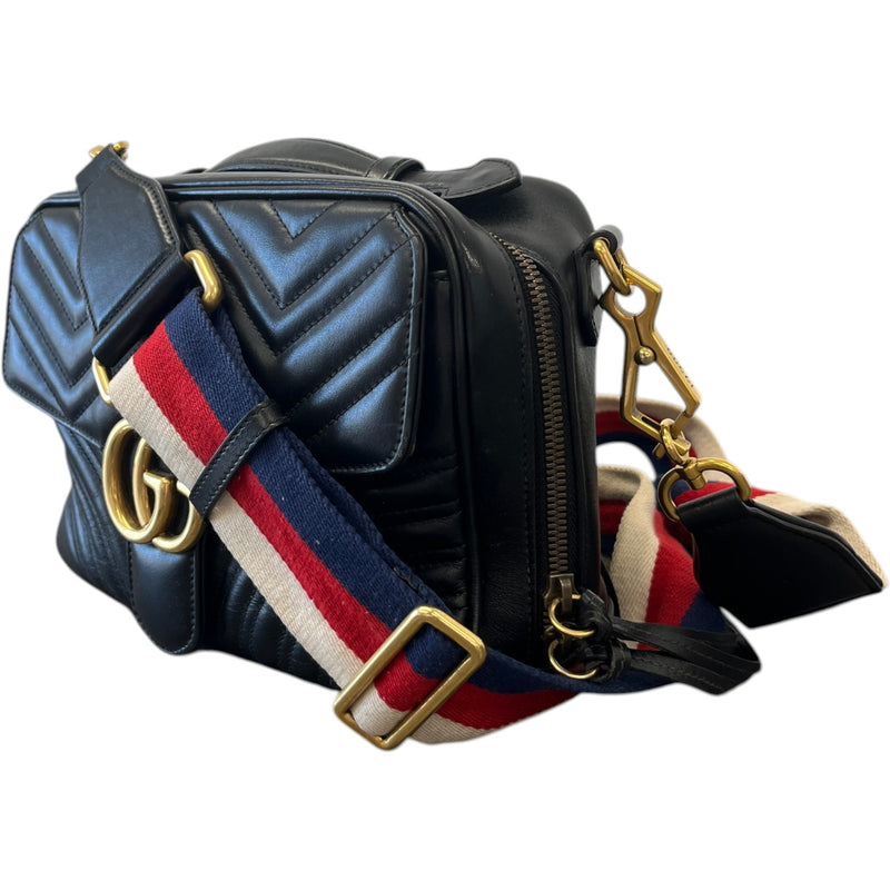 Women's GG Marmont Top Handle Bag Black