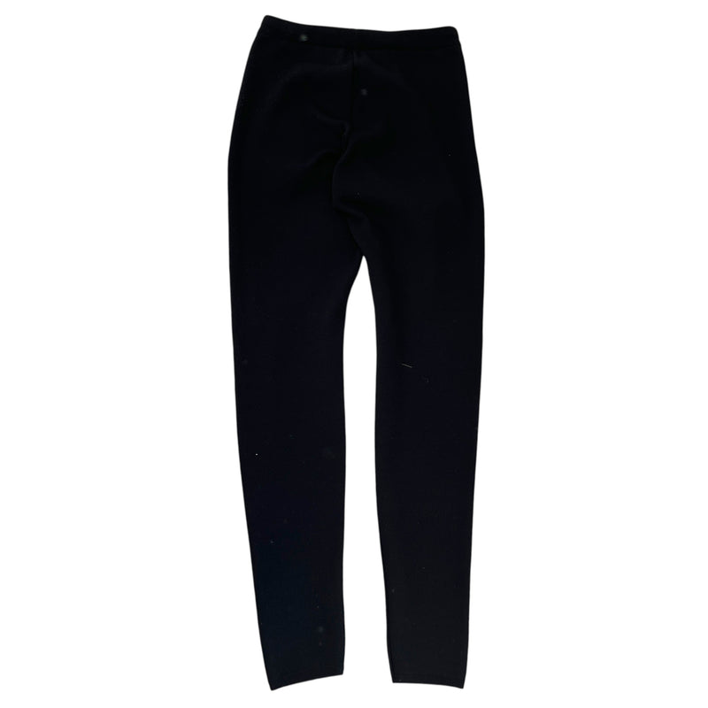 Women's Plaque Logo Leggings Black Size FR 40 / UK 12