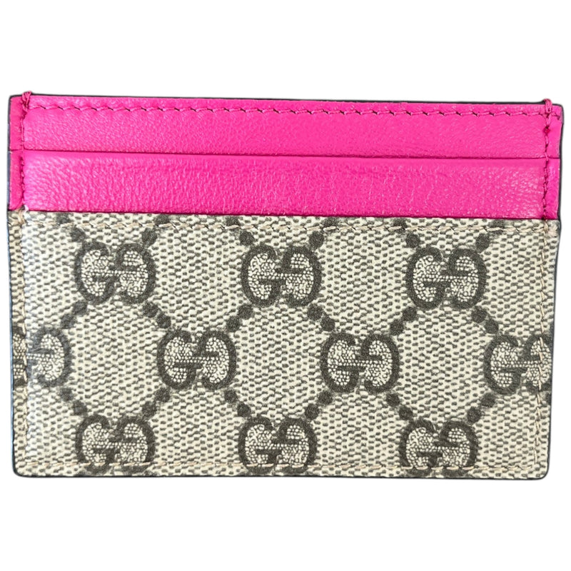 Women's Gg Supreme Card Holder Beige