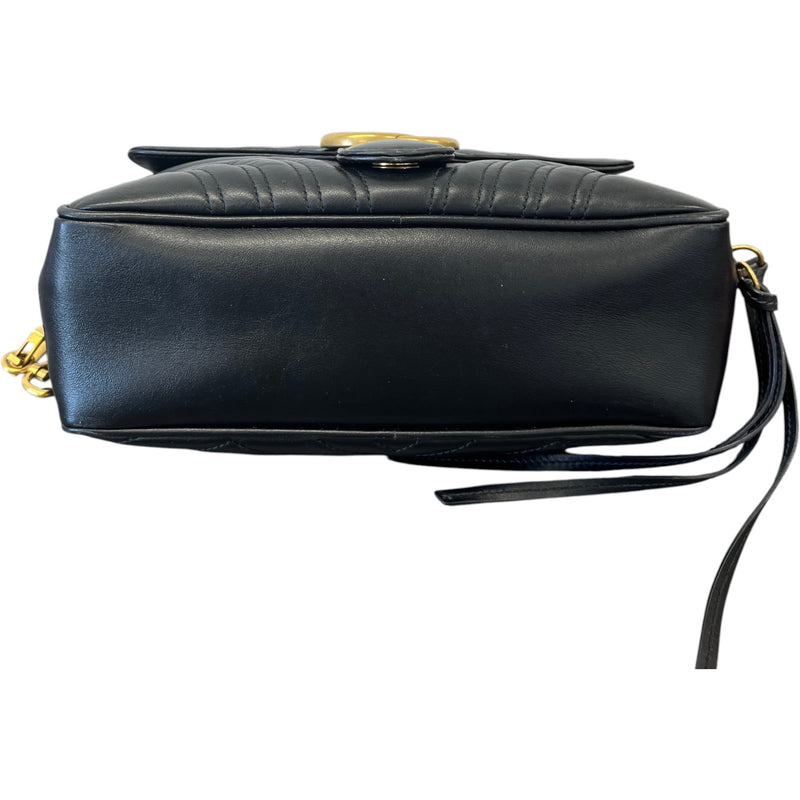 Women's GG Marmont Top Handle Bag Black