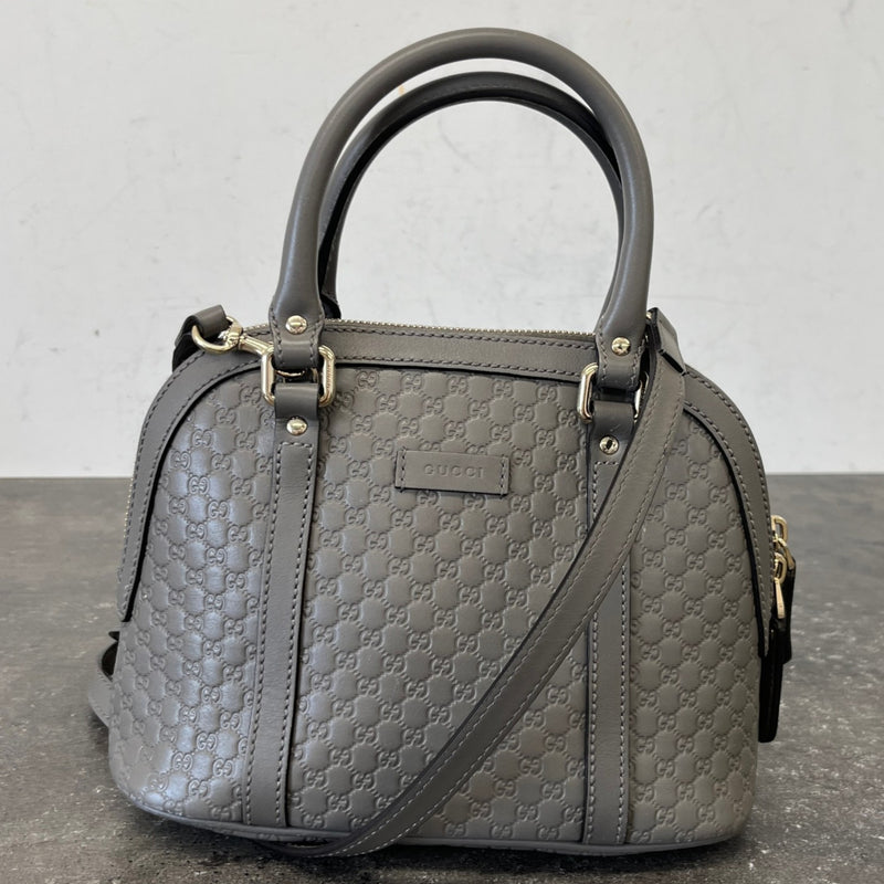 Women's Microguccissima Mini Dome Handbag Grey