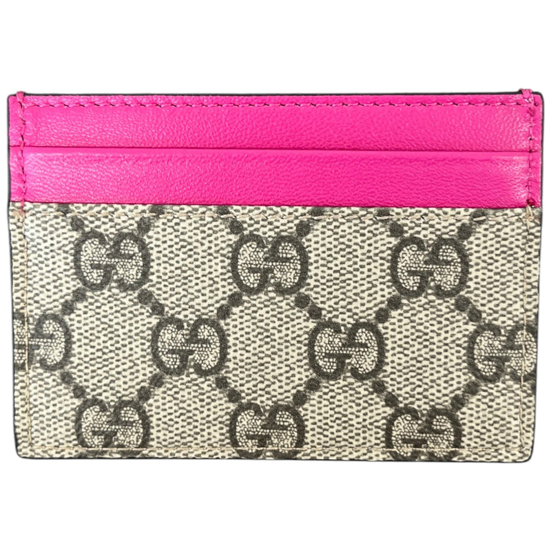 Women's Gg Supreme Card Holder Beige