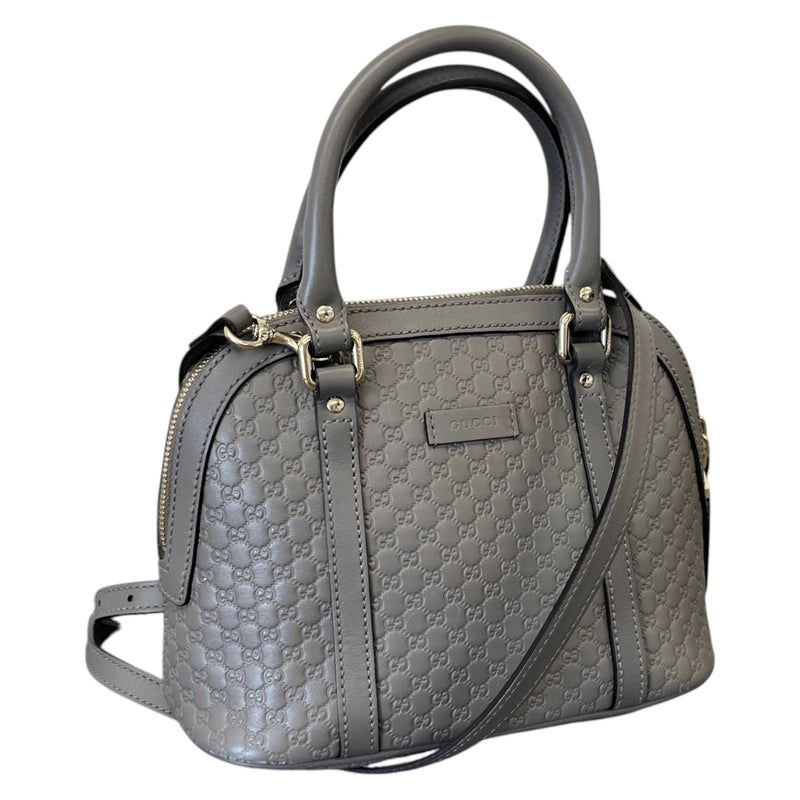 Women's Microguccissima Mini Dome Handbag Grey