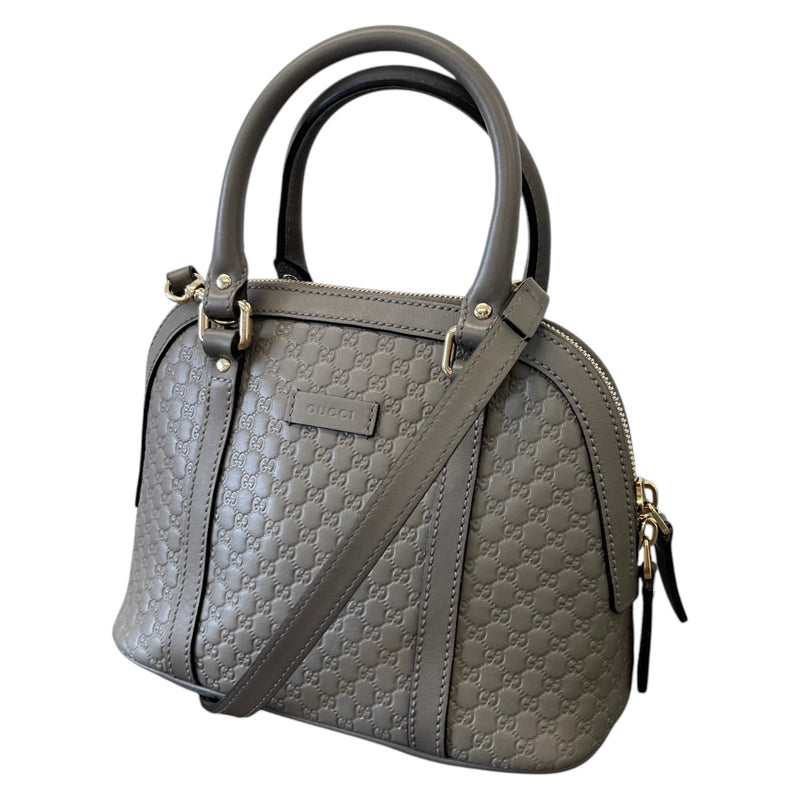 Women's Microguccissima Mini Dome Handbag Grey