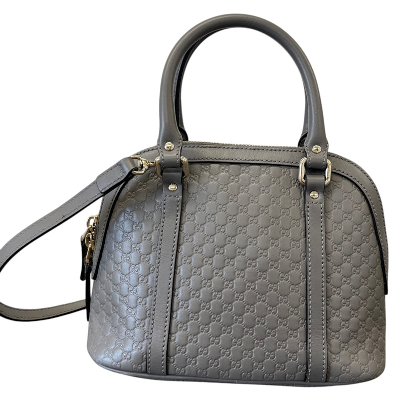 Women's Microguccissima Mini Dome Handbag Grey