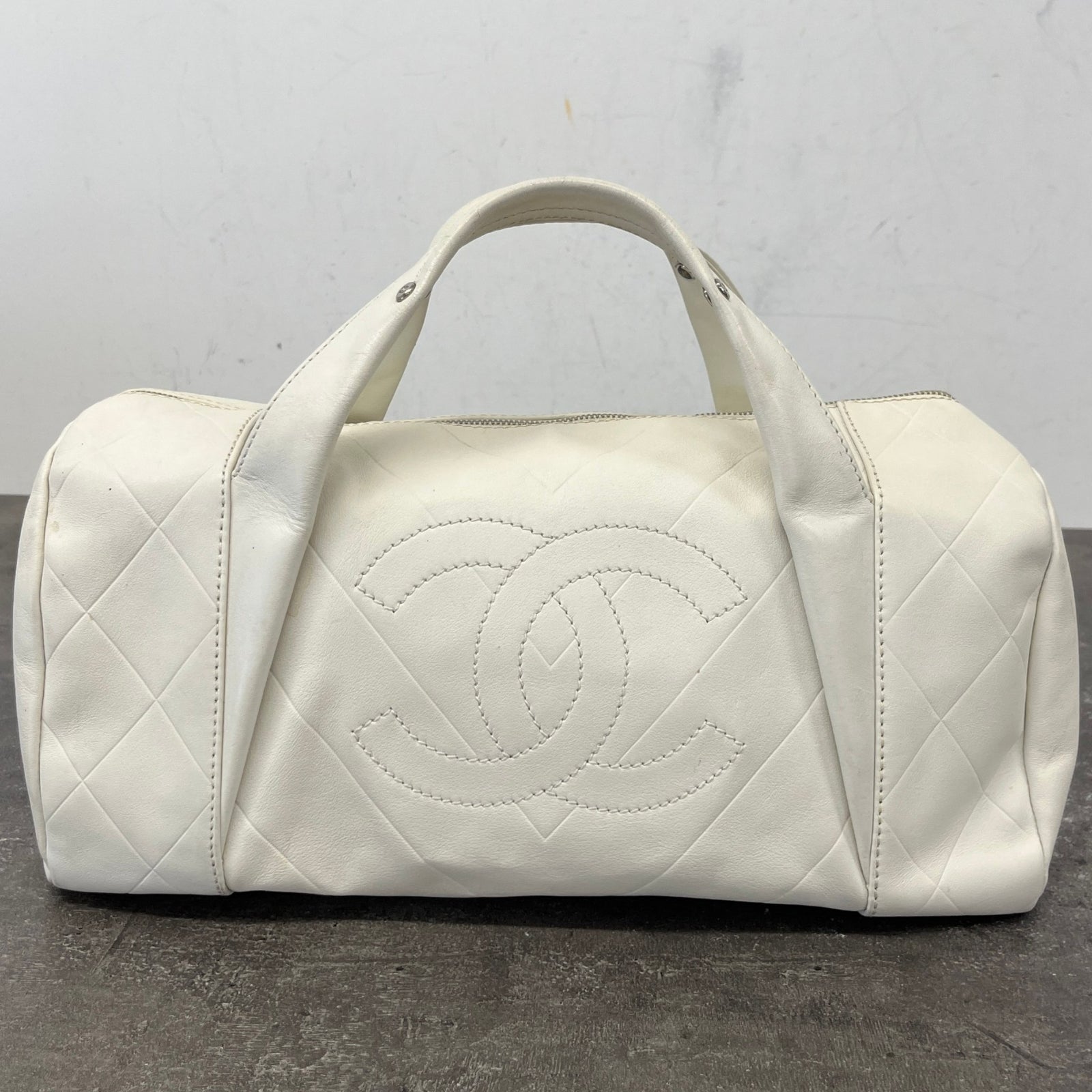 Women's All Day Long Bowler Travel Bag White - Photo 14