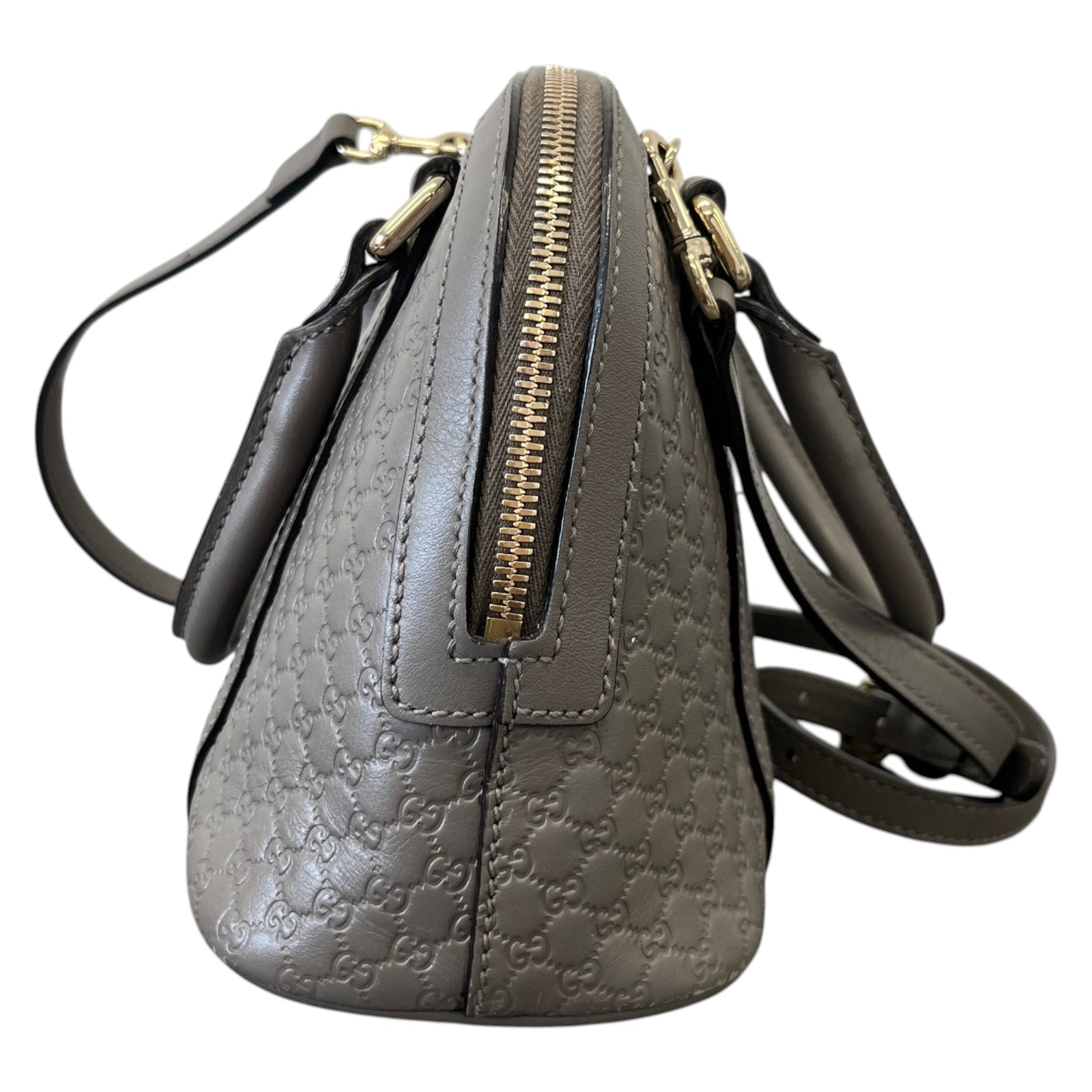 Women's Microguccissima Mini Dome Handbag Grey - Photo 7