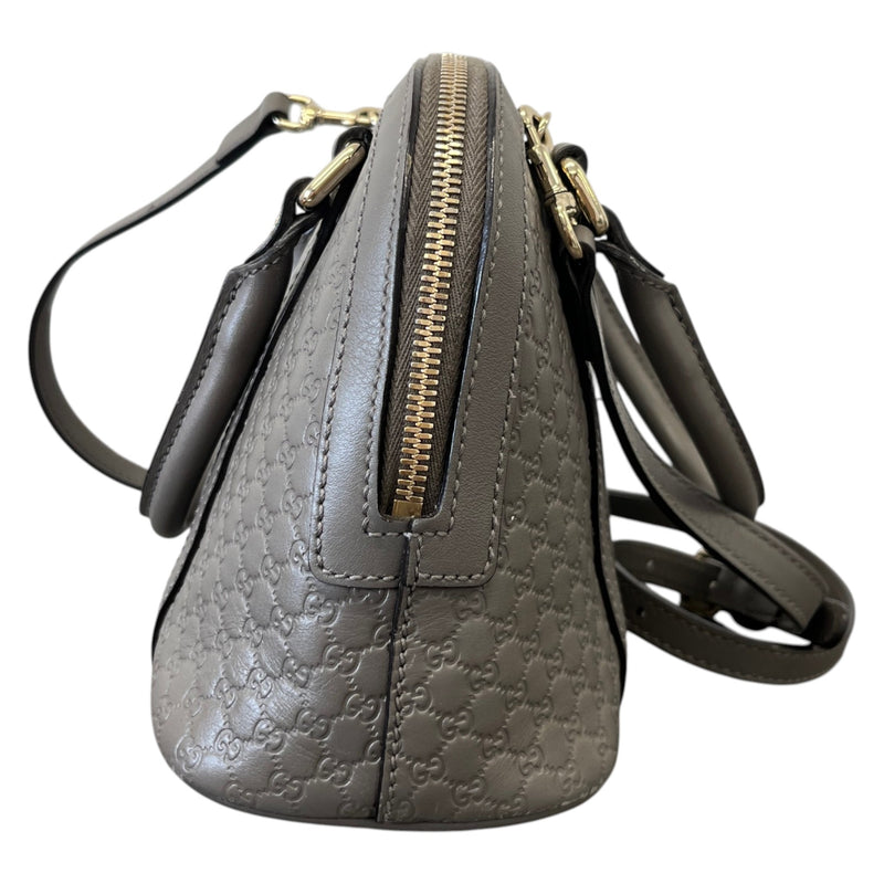 Women's Microguccissima Mini Dome Handbag Grey