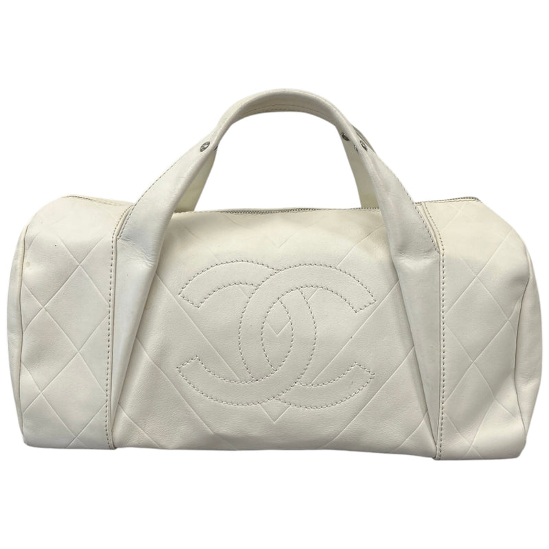 Women's All Day Long Bowler Travel Bag White