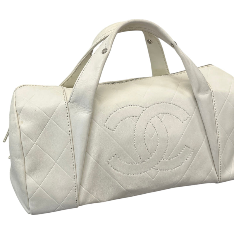 Women's All Day Long Bowler Travel Bag White